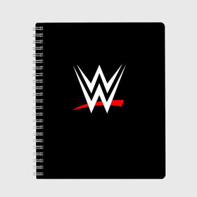 Тетрадь с принтом WWE в Курске, 100% бумага | 48 листов, плотность листов — 60 г/м2, плотность картонной обложки — 250 г/м2. Листы скреплены сбоку удобной пружинной спиралью. Уголки страниц и обложки скругленные. Цвет линий — светло-серый
 | raw | smackdown | wrestling | wwe | борьба | единоборства | реслинг | рестлинг | спорт | шоу
