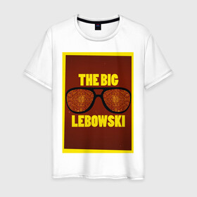 Мужская футболка хлопок с принтом The Big Lebowski в Курске, 100% хлопок | прямой крой, круглый вырез горловины, длина до линии бедер, слегка спущенное плечо. | the big lebowski | большой лебовски | кино | персонаж | чувак