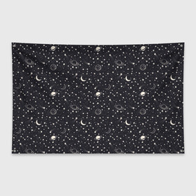 Флаг-баннер с принтом Космос в Курске, 100% полиэстер | размер 67 х 109 см, плотность ткани — 95 г/м2; по краям флага есть четыре люверса для крепления | nasa | галактика | звезды | инопланетяне | космос | месяц | нло | планеты | созвездие