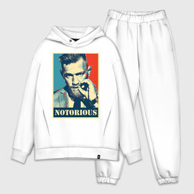 Мужской костюм хлопок OVERSIZE с принтом Notorious в Курске,  |  | mcgregor | notorious | боец | единоборства | конор макгрегор | макгрегор | печально известный | спорт