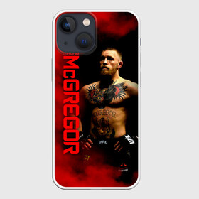 Чехол для iPhone 13 mini с принтом Конор МакГрегор в Курске,  |  | conor mcgregor | m1 | the notorious | ufc | боевые | боец | борьба | единоборства | ирландский | искусства | конор макгрегор | м1 | мма | печально известный | смешанные | юфс