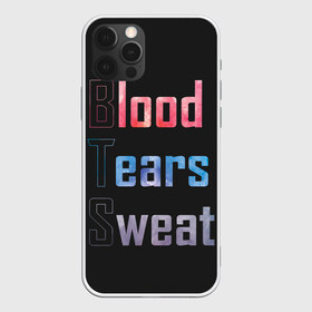 Чехол для iPhone 12 Pro Max с принтом Blood Tears Sweat в Курске, Силикон |  | bangtan | bighit | boy | fake love | j hope | jimin | jin | jungkook | korea | kpop | live | luv | mic drop | rm | suga | v | with | бтс | кей | поп