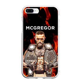 Чехол для iPhone 7Plus/8 Plus матовый с принтом CONOR McGREGOR в Курске, Силикон | Область печати: задняя сторона чехла, без боковых панелей | conor | conor mcgregor | ufs | бокс | дональд серроне | ирландский боец | конор | конор макгрегор | конор макгрегор vs дональд серроне | макгрегор | профессиональный бокс | смешанные бои