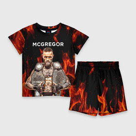 Детский костюм с шортами 3D с принтом CONOR McGREGOR. в Курске,  |  | conor | conor mcgregor | ufs | бокс | дональд серроне | ирландский боец | конор | конор макгрегор | конор макгрегор vs дональд серроне | макгрегор | профессиональный бокс | смешанные бои