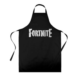 Фартук 3D с принтом Fortnite в Курске, 100% полиэстер | общий размер — 65 х 85 см, ширина нагрудника — 26 см, горловина — 53 см, длина завязок — 54 см, общий обхват в поясе — 173 см. Принт на завязках и на горловине наносится с двух сторон, на основной части фартука — только с внешней стороны | fortnite | фортнайт | черная футболка