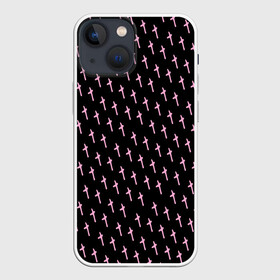 Чехол для iPhone 13 mini с принтом LiL PEEP Pattern в Курске,  |  | lil peep | lil prince | pink | зарубежная музыка | лил пип | маленький принц