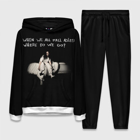 Женский костюм 3D (с толстовкой) с принтом Billie Eilish в Курске,  |  | bad guy | billie eilish | billieeilish | merch | when we all fall asleep where do we go | билли