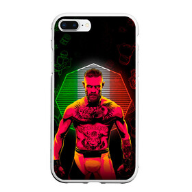 Чехол для iPhone 7Plus/8 Plus матовый с принтом CONOR McGREGOR в Курске, Силикон | Область печати: задняя сторона чехла, без боковых панелей | conor | conor mcgregor | ssru | ufs | бокс | дональд серроне | ирландский боец | конор | конор макгрегор | конор макгрегор vs дональд серроне | макгрегор | профессиональный бокс | смешанные бои