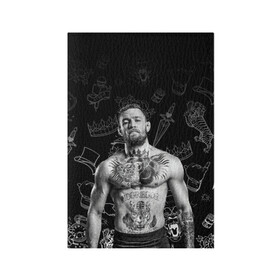 Обложка для паспорта матовая кожа с принтом CONOR McGREGOR. в Курске, натуральная матовая кожа | размер 19,3 х 13,7 см; прозрачные пластиковые крепления | conor | conor mcgregor | ssru | ufs | бокс | дональд серроне | ирландский боец | конор | конор макгрегор | конор макгрегор vs дональд серроне | макгрегор | профессиональный бокс | смешанные бои