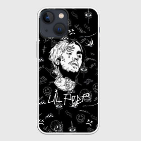 Чехол для iPhone 13 mini с принтом LIL PEEP в Курске,  |  | lil peep | lil prince | pink | зарубежная музыка | лил пип | маленький принц