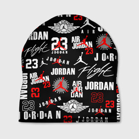 Шапка 3D с принтом MICHAEL JORDAN LOGOBOMBING в Курске, 100% полиэстер | универсальный размер, печать по всей поверхности изделия | 23 | bulls | chicago bulls | jordan | logo | michael jordan | nba | paris saint germain | psg | red | sport | быки | джордан | лого | майкл джордан | псж | спорт | чикаго буллс