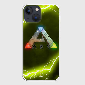 Чехол для iPhone 13 mini с принтом Ark Survival Evolved в Курске,  |  | Тематика изображения на принте: ark survival evolved | dino | game | динозавр | игры