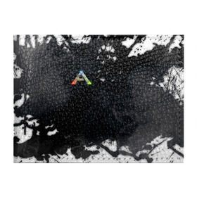Обложка для студенческого билета с принтом Ark Survival Evolved в Курске, натуральная кожа | Размер: 11*8 см; Печать на всей внешней стороне | Тематика изображения на принте: ark survival evolved | dino | game | динозавр | игры