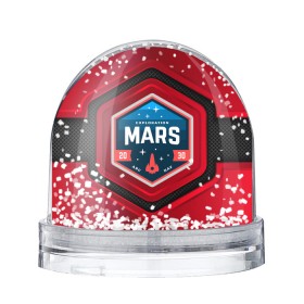 Снежный шар с принтом MARS NASA в Курске, Пластик | Изображение внутри шара печатается на глянцевой фотобумаге с двух сторон | mars | nasa | будущее | звезды | космические войны | космонавт | космос | марс | наса | ракета