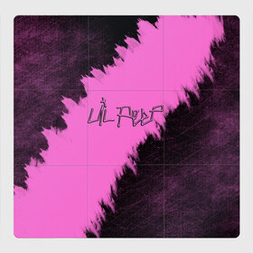 Магнитный плакат 3Х3 с принтом LIL PEEP в Курске, Полимерный материал с магнитным слоем | 9 деталей размером 9*9 см | 3d | lil peep | исполнитель | лил | лого | логотип | музыка | надпись | певец | пип | реп