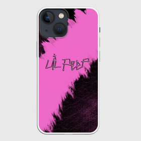 Чехол для iPhone 13 mini с принтом LIL PEEP в Курске,  |  | 3d | lil peep | исполнитель | лил | лого | логотип | музыка | надпись | певец | пип | реп