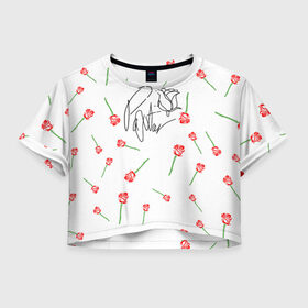 Женская футболка Crop-top 3D с принтом PAYTON MOORMEIER в Курске, 100% полиэстер | круглая горловина, длина футболки до линии талии, рукава с отворотами | payton moormeier | tiktok | блогер | пейтон | пейтон моормиер | тикток | тиктокер | ютубер