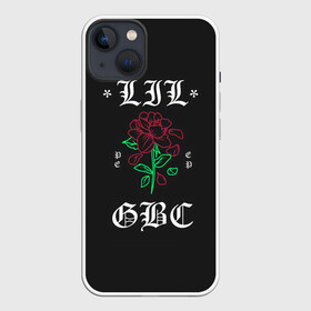 Чехол для iPhone 13 с принтом Peep Rose в Курске,  |  | Тематика изображения на принте: gbc | hip hop | lil | logo | peep | rap | rock | rose | знаменитости. эмо | известный | исполнитель | пип | рок | рэп | хип хоп