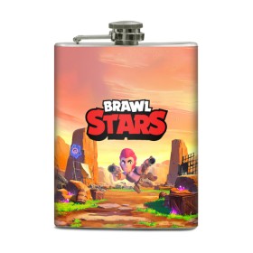 Фляга с принтом Brawl Stars. Colt в Курске, металлический корпус | емкость 0,22 л, размер 125 х 94 мм. Виниловая наклейка запечатывается полностью | bo | brawl | brock | bull | colt | dynamike | elprimo | jessie | leon | moba | nita | shelly | stars | бо | брок | булл | джесси | динамайк | кольт | леон | нита | шелли | эльпримо