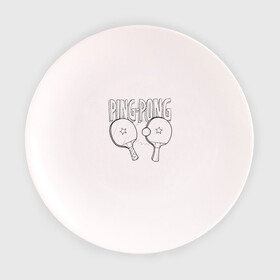 Тарелка с принтом  пинг понг в Курске, фарфор | диаметр - 210 мм
диаметр для нанесения принта - 120 мм | Тематика изображения на принте: ping pong | настольный теннис | пинг понг | спорт | теннис
