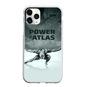 Чехол для iPhone 11 Pro матовый с принтом Power of the Atlas в Курске, Силикон |  | Тематика изображения на принте: atlas | power | powerlifting | sport | strength | weightlifting | атлант | бодибилдинг | качок | пауэрлифтинг | сила | спорт