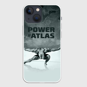 Чехол для iPhone 13 mini с принтом Power of the Atlas в Курске,  |  | atlas | power | powerlifting | sport | strength | weightlifting | атлант | бодибилдинг | качок | пауэрлифтинг | сила | спорт