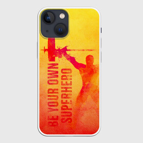 Чехол для iPhone 13 mini с принтом Be your own Superhero в Курске,  |  | power | powerlifting | sport | strength | weightlifting | бодибилдинг | качок | пауэрлифтинг | сила | спорт