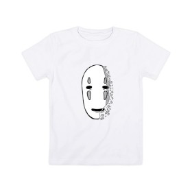 Детская футболка хлопок с принтом Унесенные призраками, Аниме в Курске, 100% хлопок | круглый вырез горловины, полуприлегающий силуэт, длина до линии бедер | 