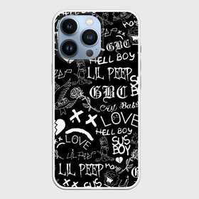 Чехол для iPhone 13 Pro с принтом LIL PEEP LOGOBOMBING | ЛИЛ ПИП в Курске,  |  | Тематика изображения на принте: lil peep | lil prince | pink | зарубежная музыка | лил пип | маленький принц