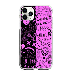 Чехол для iPhone 11 Pro матовый с принтом LIL PEEP LOGOBOMBING BLACK PINK в Курске, Силикон |  | lil peep | lil prince | pink | зарубежная музыка | лил пип | маленький принц
