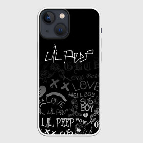 Чехол для iPhone 13 mini с принтом LIL PEEP | ЛИЛ ПИП в Курске,  |  | cry dead smile | crybaby | lil peep | lil prince | pink | зарубежная музыка | лил пип | маленький принц