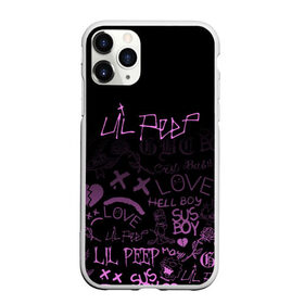 Чехол для iPhone 11 Pro Max матовый с принтом LIL PEEP в Курске, Силикон |  | lil peep | lil prince | pink | зарубежная музыка | лил пип | маленький принц