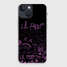 Чехол для iPhone 13 mini с принтом LIL PEEP в Курске,  |  | lil peep | lil prince | pink | зарубежная музыка | лил пип | маленький принц