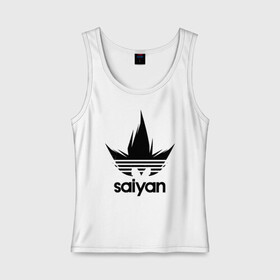 Женская майка хлопок с принтом Saiyan в Курске, 95% хлопок, 5% эластан |  | adidas | logo | manga | training | абибас | адидас | брутальный | воин | герой | главный | жемчуг | зарядка | из | кавай | копия | крутой | кулак | лицо | м | малыш | манга | мастер | милый | мотивация | надпись | облако