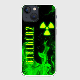 Чехол для iPhone 13 mini с принтом S.T.A.L.K.E.R. 2 в Курске,  |  | chernobyl | pripyat | s.t.a.l.k.e.r. 2 | shadow of chernobyl | stalker | stalker 2 | воля | меченый | припять | свобода | свобода воля | сталкер | сталкер 2 | тени чернобыля | чернобыль