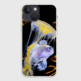 Чехол для iPhone 13 mini с принтом медуза в Курске,  |  | fish | sea | водоросли | майки с морем | майки с прикольными рыбками | майки с рыбками | медуза | море | морская рыба | морские картинки | морские фото | прикольные рыбки | рыба | рыбка | рыбки