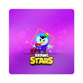 Магнит виниловый Квадрат с принтом Brawl Stars. Mr. P в Курске, полимерный материал с магнитным слоем | размер 9*9 см, закругленные углы | bo | brawl | brock | bull | colt | dynamike | elprimo | jessie | leon | moba | nita | shelly | stars | бо | брок | булл | джесси | динамайк | кольт | леон | нита | шелли | эльпримо