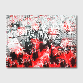 Альбом для рисования с принтом One-Punch Man Collage в Курске, 100% бумага
 | матовая бумага, плотность 200 мг. | anime | comics | man | manga | one | punch | аниме | ванпанчмен | комикс | манга