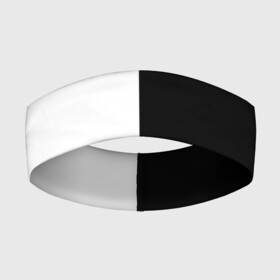 Повязка на голову 3D с принтом ПРОСТО ЧЁРНО БЕЛЫЙ | Black and White в Курске,  |  | black | black  white | color | white | белый | геометрия | чб | чёрно белый | чёрный
