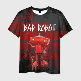 Мужская футболка 3D с принтом Bad Robot в Курске, 100% полиэфир | прямой крой, круглый вырез горловины, длина до линии бедер | Тематика изображения на принте: bad robot | кино | кинокомпания | остаться в живых | стартрек: возмездие