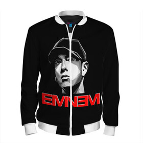 Мужской бомбер 3D с принтом Eminem в Курске, 100% полиэстер | застегивается на молнию, по бокам два кармана без застежек, по низу бомбера и на воротнике - эластичная резинка | eminem | evil | ken kaniff | marshall bruce mathers iii | mm | rap | slim shady | маршалл брюс мэтерс iii | рэп | рэп рок | хип хоп | хорроркор | эминем