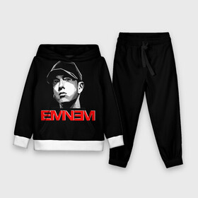 Детский костюм 3D (с толстовкой) с принтом Eminem в Курске,  |  | eminem | evil | ken kaniff | marshall bruce mathers iii | mm | rap | slim shady | маршалл брюс мэтерс iii | рэп | рэп рок | хип хоп | хорроркор | эминем
