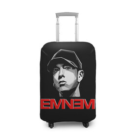 Чехол для чемодана 3D с принтом Eminem в Курске, 86% полиэфир, 14% спандекс | двустороннее нанесение принта, прорези для ручек и колес | eminem | evil | ken kaniff | marshall bruce mathers iii | mm | rap | slim shady | маршалл брюс мэтерс iii | рэп | рэп рок | хип хоп | хорроркор | эминем