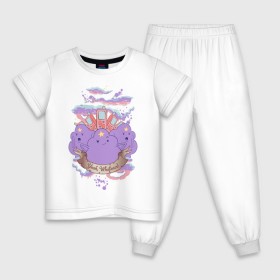 Детская пижама хлопок с принтом Принцесса Пупырка в Курске, 100% хлопок |  брюки и футболка прямого кроя, без карманов, на брюках мягкая резинка на поясе и по низу штанин
 | vdpartat | время приключений