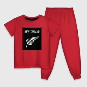 Детская пижама хлопок с принтом Регби. Новая Зеландия в Курске, 100% хлопок |  брюки и футболка прямого кроя, без карманов, на брюках мягкая резинка на поясе и по низу штанин
 | rugby | регби | спорт | футбол
