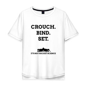 Мужская футболка хлопок Oversize с принтом Crouch. Bind. Set в Курске, 100% хлопок | свободный крой, круглый ворот, “спинка” длиннее передней части | rugby | игроки | регби | сборная | спорт | футбол