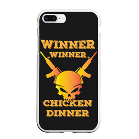 Чехол для iPhone 7Plus/8 Plus матовый с принтом Winner Chicken Dinner в Курске, Силикон | Область печати: задняя сторона чехла, без боковых панелей | asia | battle | chicken | dinner | duo | epic | guide | lucky | map | miramar | mobile | mortal | pro | royale | solo | winner | битва | лут | пабг | пубг | стрим | топ