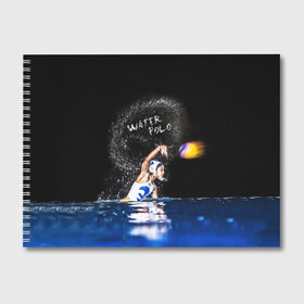 Альбом для рисования с принтом Water polo в Курске, 100% бумага
 | матовая бумага, плотность 200 мг. | polo | water polo | вода | водное поло | водный спорт | плавание | пловец | поло | спорт
