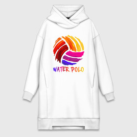 Платье-худи хлопок с принтом Мяч для водного поло в Курске,  |  | polo | water polo | вода | водное поло | водный спорт | плавание | пловец | поло | спорт