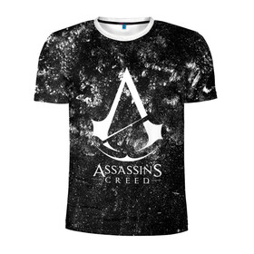 Мужская футболка 3D спортивная с принтом ASSASSIN`S CREED в Курске, 100% полиэстер с улучшенными характеристиками | приталенный силуэт, круглая горловина, широкие плечи, сужается к линии бедра | slayer | асасин | ассасин крид | ассассин | тамплиеры
